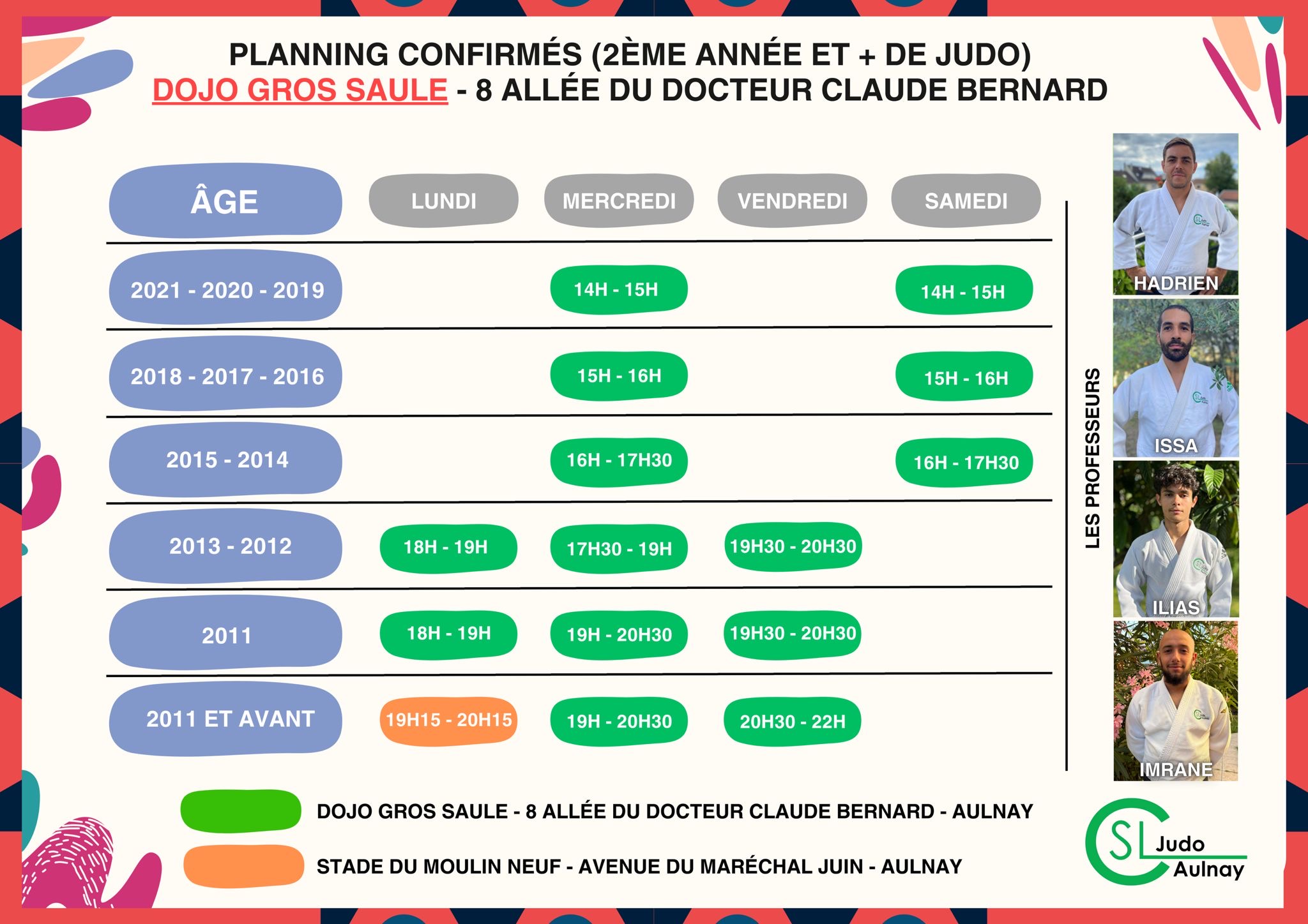 horaires gros saule