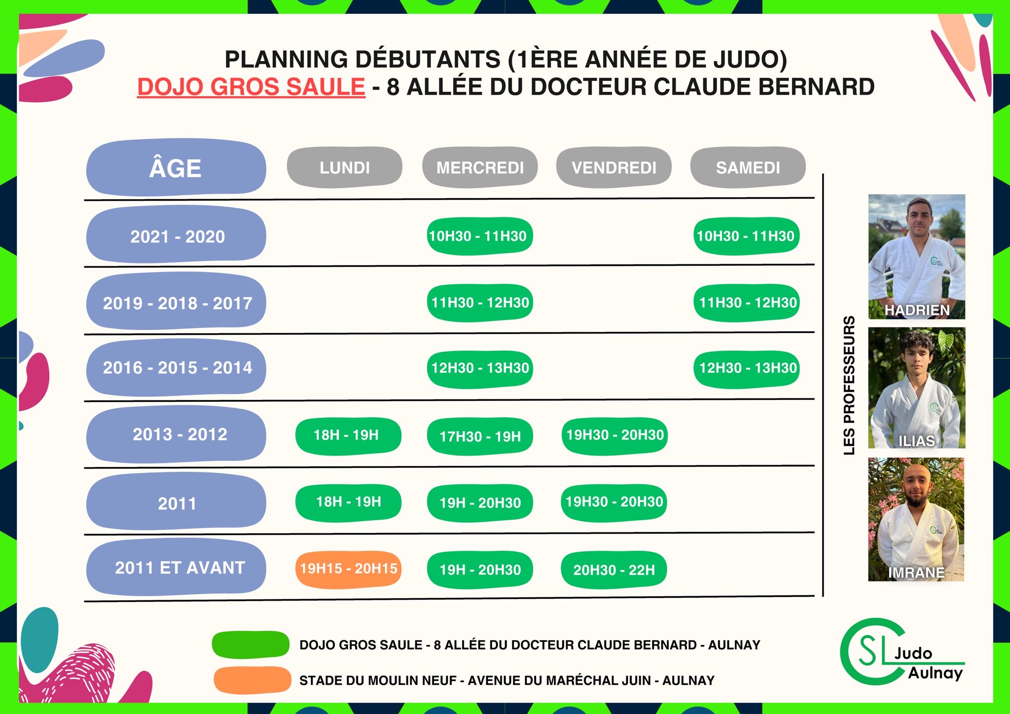 horaires gros saule